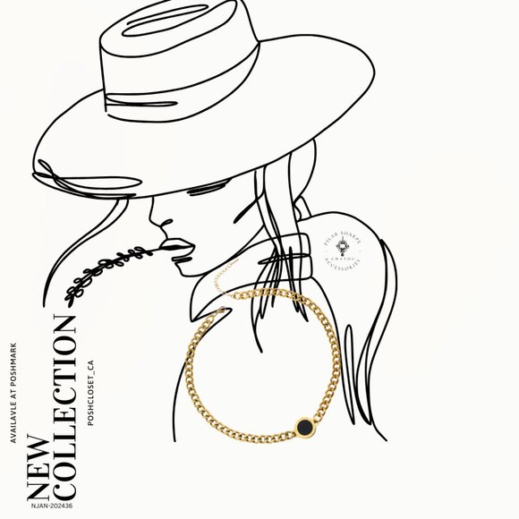 Vintage Style Necklace Gold - Picture 2 of 2